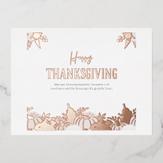 De Vacances En Aluminium Carte postale Thanksgiving