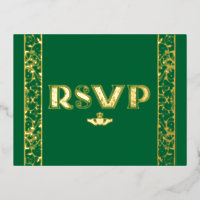 Filigree Foil, Claddagh carte postale RSVP