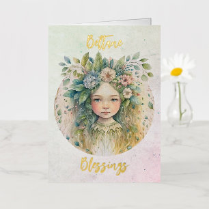 De Vacances Métallisée Carte Beltane Foil