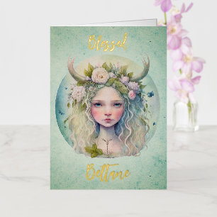De Vacances Métallisée Carte Beltane Foil