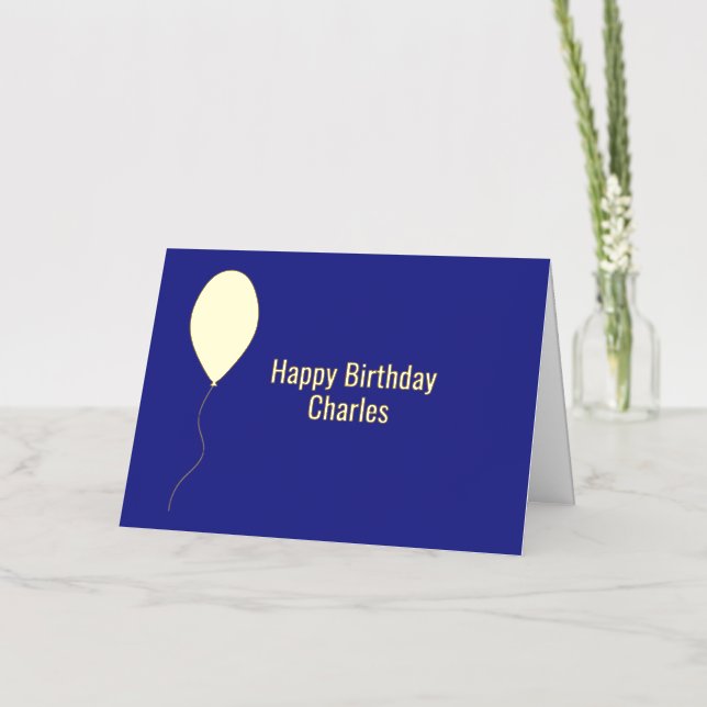 De Vacances Métallisée Carte pliée Bleu Foil Anniversaire (Fleur)
