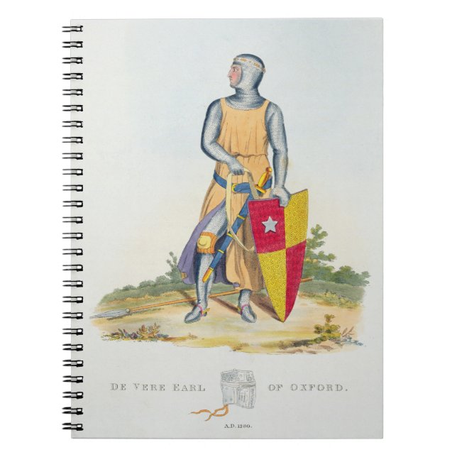 De Vere, Graf von Oxford, 1280, von 'altem Armou Notizblock (Vorderseite)