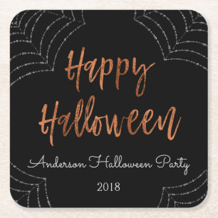 De Verre Carré Joyeux Halloween Party Moderne Halloween Dessous d