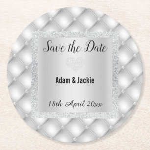 DE VERRE ROND DIAMANT GRAY ARGENT MODERNE ENREGISTRER LE DESSOUS