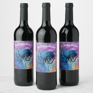 De Vin Étiquette D'Art Pour Bouteilles À Vins