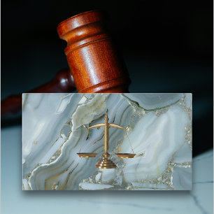 De Visite Avocat parties scintillant or marbre moderne carte