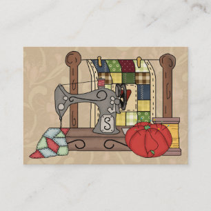De Visite Boîtier cadeau à coudre / Carte Seamstress