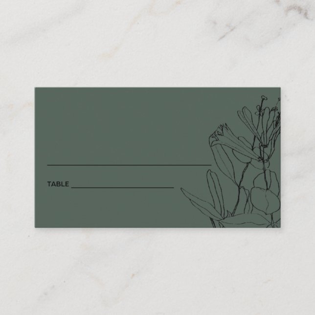DE VISITE BOUTEILLE MODERNE LIGNE VERTE DESSIN CARTE PLACE F (Devant)