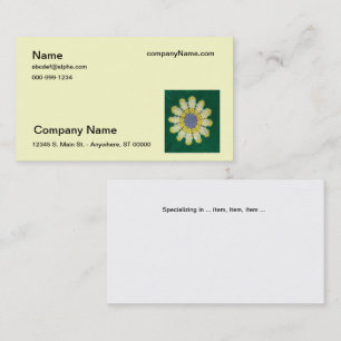 De Visite Bus. Carte - motif Crochet - Daisy