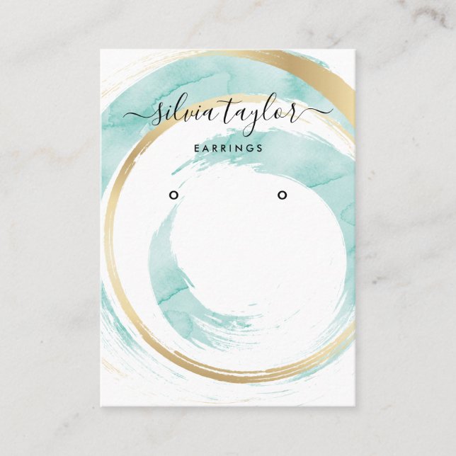 De Visite Calligraphie art Écouter carte d'affichage (Devant)