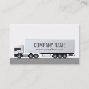 De Visite Camion - Carte simple transport et logistique