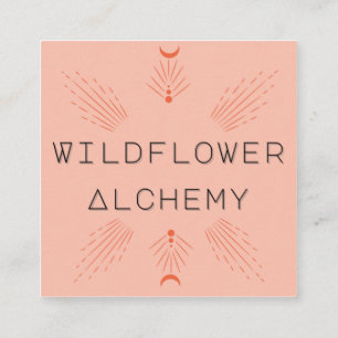 De Visite Carré Carte fleur sauvage Alchemy Biz