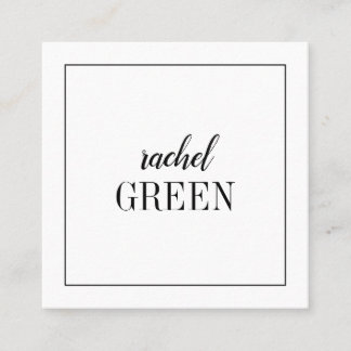 De Visite Carré Carte minimaliste carrée