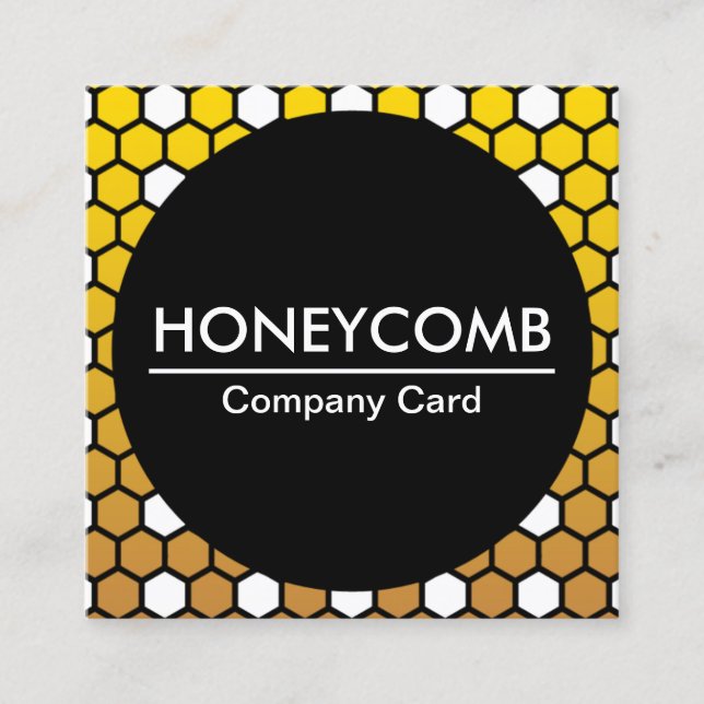 De Visite Carré carte société hexa honeycomb (Devant)