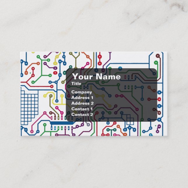 De Visite Carte à circuits (Devant)