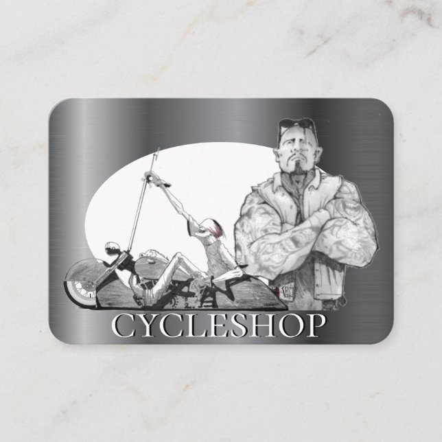 De Visite Carte à cycle (Devant)