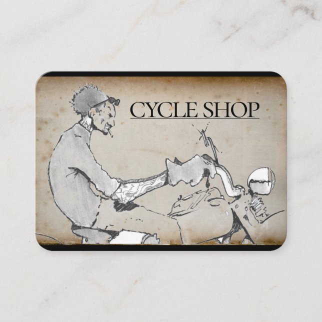 De Visite Carte à cycle (Devant)