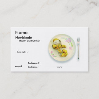 De Visite Carte Assiette