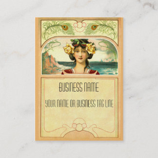 De Visite Carte Biz Chubby Art Nouveau