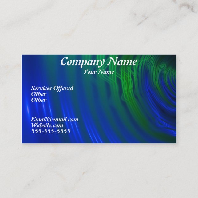 De Visite Carte bleue cool (Devant)
