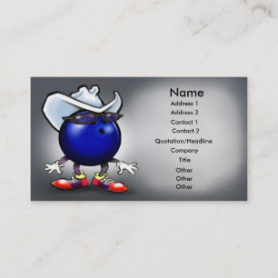 De Visite Carte Bowling