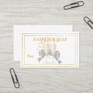 De Visite Carte Cadeau Champagne Bonne Année