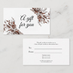 De Visite Carte cadeau d'aquarelle rose pâle