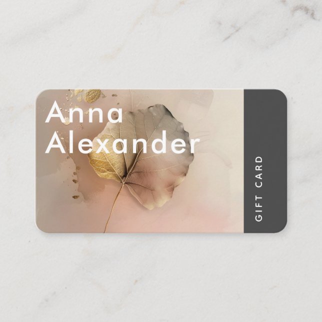 De Visite Carte cadeau Pink Serenity Design 3 (Devant)