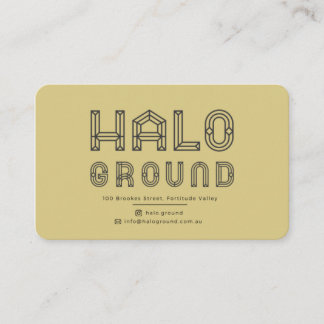 De Visite Carte café Halo Ground
