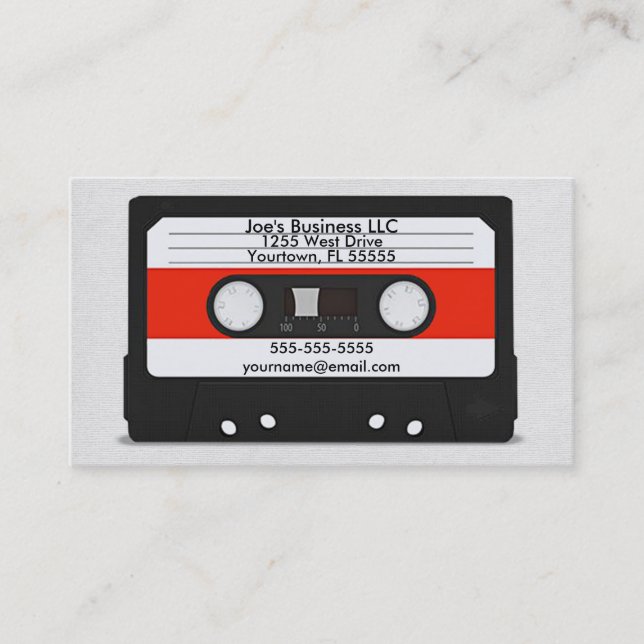 De Visite Carte Cassette (Devant)