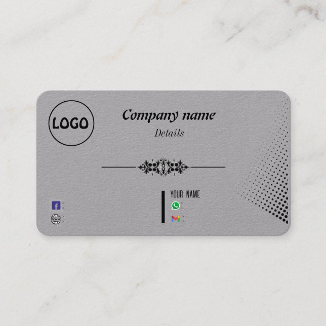 De Visite carte d'affaires design exclusive (Devant)