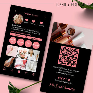 De Visite Carte d'affaires Instagram