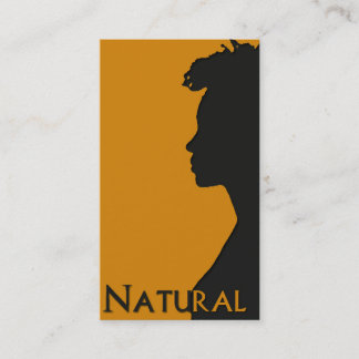 De Visite Carte d'affaires Natural Hair