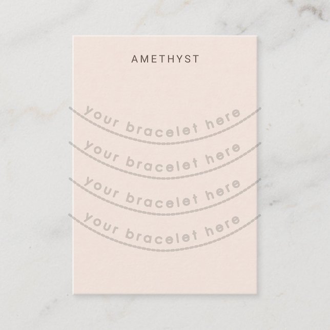 De Visite Carte d'affichage Bracelet rose (Créateur téléchargé)