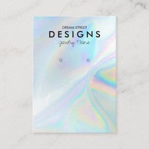 De Visite Carte d'affichage colorée Holographique tendance