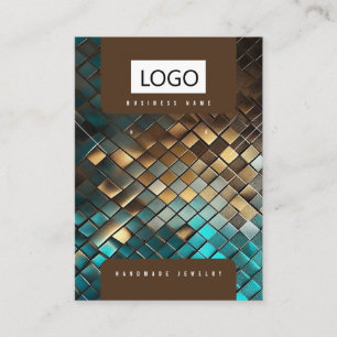 De Visite Carte d'affichage couleur or bleu