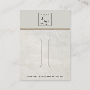 DE VISITE CARTE D'AFFICHAGE D'UN CLIP D'ÉCRAN EN BÉTON BLA