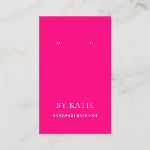 De Visite Carte d'affichage personnalisée rose chaud