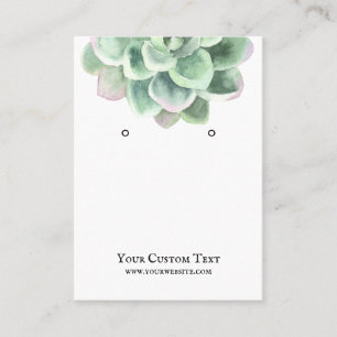 De Visite Carte d'affichage pour bijoux à oreilles ・ Fleur S