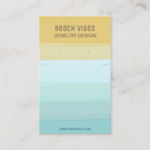 De Visite Carte d'affichage pour bijoux Summer Beach