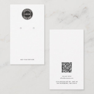 De Visite Carte d'affichage QR Code et logo d'entreprise