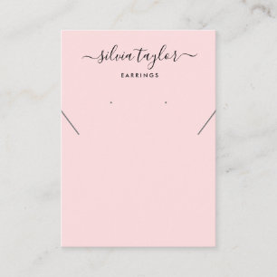 De Visite Carte d'affichage simple et minimaliste du collier
