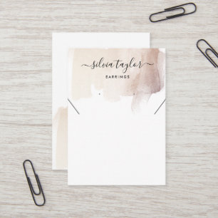 De Visite Carte d'affichage simple et minimaliste du collier