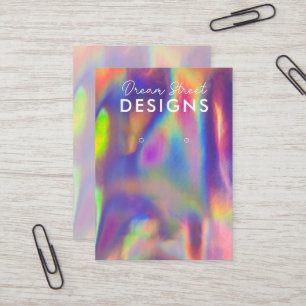 De Visite Carte d'affichage violet rouge Faux Holo