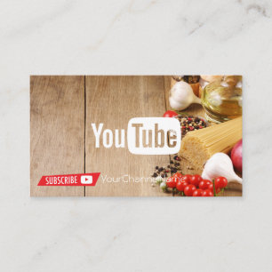 De Visite Carte d'annonce Cuisine Channel