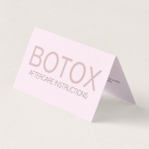 De Visite Carte d'après-garde Plier Botox Rose