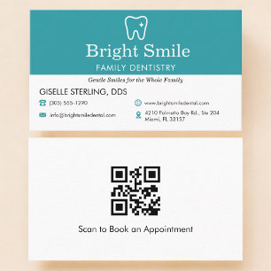 De Visite Carte dentaire Code QR 