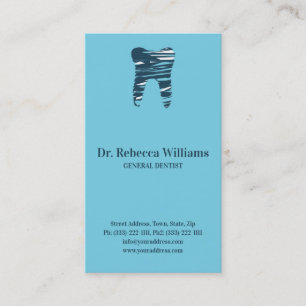 De Visite Carte dentaire Sketched Dental Clinique