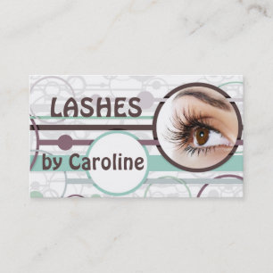 De Visite Carte d'extension Eyelash Bubbles à la mode