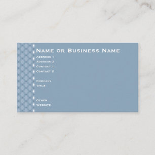 De Visite Carte d'hiver bleu acier